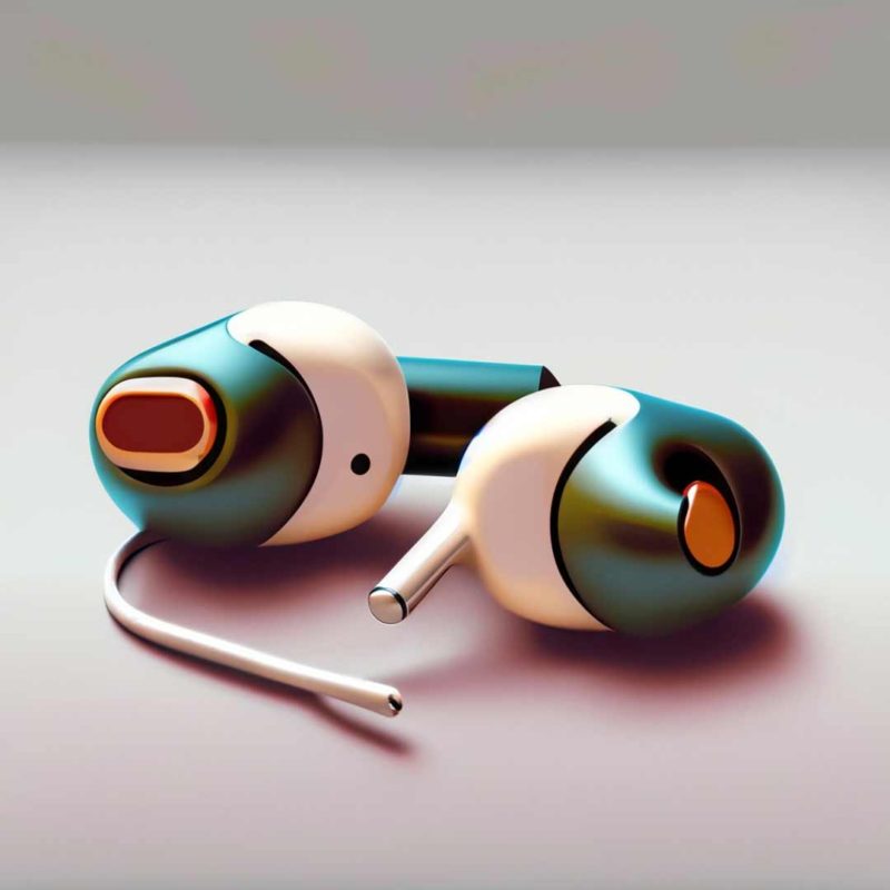 green earbuds